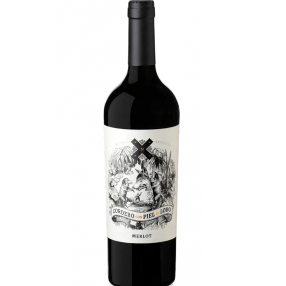 Vinho Cordero con Piel de Lobo Merlot 750mL