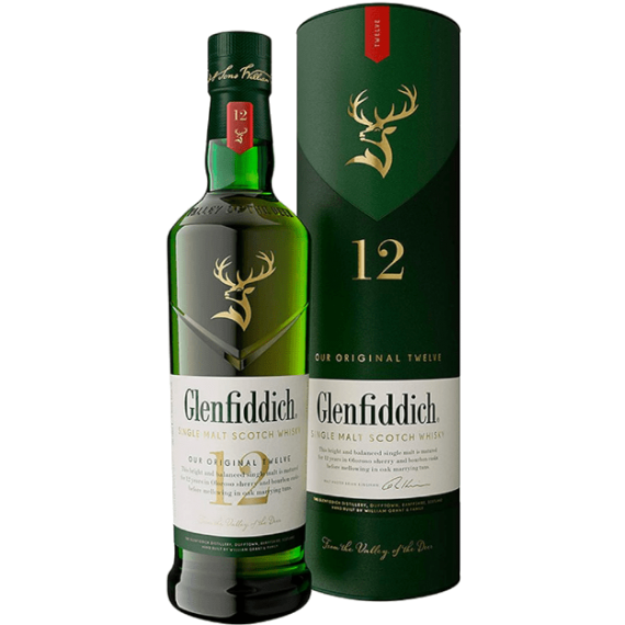 Whisky Glenfiddich Single Malt 12 anos 750mL