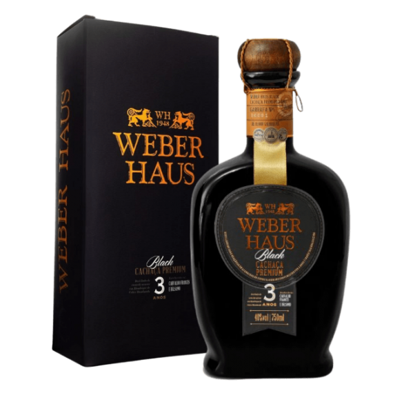 Cachaça Weber Haus Premium Black 3 anos 750mL